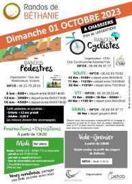 Dimanche 1er Octobre Randonnée de Béthanie